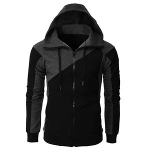 Pull à capuche en coton et velours épais pour hommes Pull à capuche en polaire moulante Pull grande taille - Product Image 5