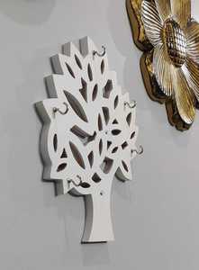 Porta Llaves de Latón Pulido Hecho a Mano de Primera Calidad con Diseño Floral para Colgar en la Pared, de la India - Product Image 6