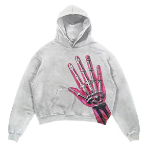 เสื้อมีฮู้ดสำหรับผู้ชายผ้าฟลีซไม่มีลายสำหรับฤดูหนาวผ้าฟลีซมีน้ำหนัก100% ตามสั่งแบบวินเทจ - Product Image 1