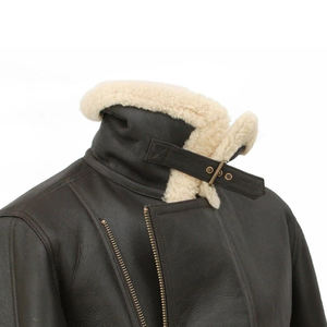 Chaqueta de Alta Calidad al por Mayor para Invierno y Chaqueta de Cuero Personalizada con Logotipo, Diseño Nuevo y Ligero, de Piel de Oveja para Unisex - Product Image 5