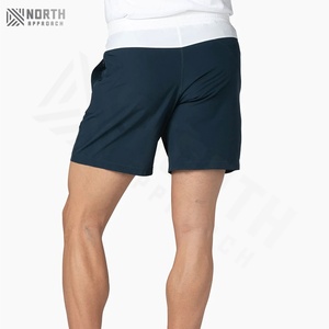 Pantalones Cortos Cargo para Hombre con Logotipo Personalizado, Bolsillos, Color Sólido, para Fitness, Running, Gimnasio, Cintura Elástica, Decoración de Encaje - Product Image 3