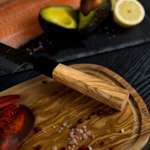 Cuchillo de Chef PRESTIGE BLADES, Hecho a Mano en Japón, Acero de Damasco, Mango de Madera, Ambidiestro, Venta al por Mayor, Personalizado, OEM - Product Image 3