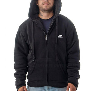 Zipper Up hommes sweats à capuche pour homme pull respirant uni 100% sweats à capuche en coton pour homme en gros de haute qualité - Product Image 2