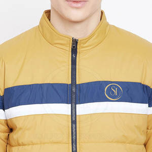 <b>Men's</b> Casual High Street Style Oversized Bubble <b>Jacket</b> Winter Polyester Made with Stand Collar and Letter Pattern Hot <b>Sale</b> - Product Image 6