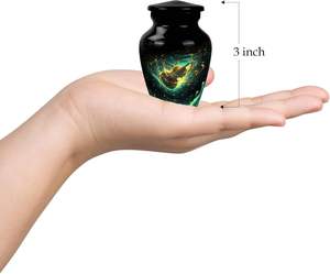 Papillon avec guitare 3 pouces urne petite pour cendres souvenir urne commémorative pour papa cendres pour bébé maman urne de crémation taille personnalisée - Product Image 6