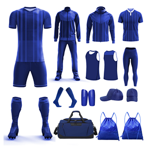 Conjunto de uniforme de fútbol para hombre de alta calidad, de manga corta Camiseta deportiva impresa por sublimación con nombre personalizado para fanáticos y equipos - Product Image 5
