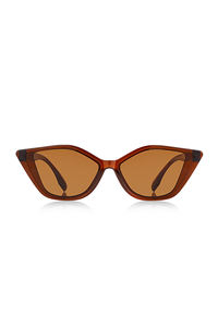 Lunettes de Soleil Unisexe Marron Brillant 1027 - Product Image 1