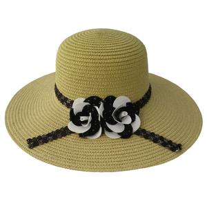 Sombreros de paja de mujer de alta calidad superventas sombreros de playa suaves a prueba de Sol de fabricación de Vietnam hermosos para uso en exteriores - Product Image 4