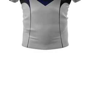 Nouvelle conception, ensembles d'uniformes de rugby professionnels unisexes personnalisés, service OEM, respirant, tendance, coupe courte, 100 % polyester - Product Image 5