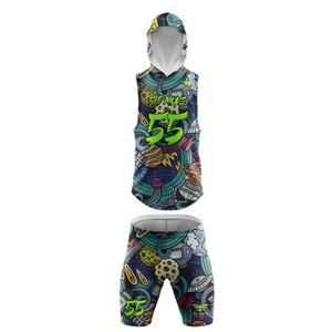 Uniformes de football 7v7 personnalisés de haute qualité, légers, grandes tailles, entièrement sublimés, pour adultes, sur mesure pour club de flag football. - Product Image 1