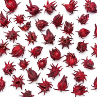 Fleurs d'hibiscus séchées naturelles, calices entiers, tisane en vrac, vente en gros