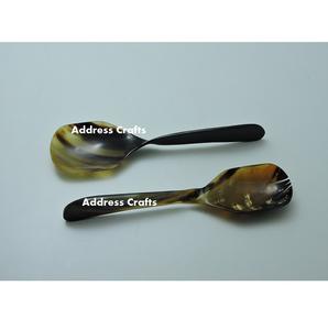 Couverts de cuillère en corne naturelle de qualité supérieure pour Restaurant cuillère de service de table en corne de boeuf et de buffles naturels par adresse artisanat - Product Image 4