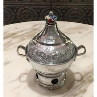 Plat de service exclusif en acier inoxydable de 9 L, écologique, pour hôtels et restaurants, chauffe-plat Ramadan