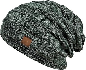 Gorro de Punto Acrílico con Pompones para Adultos y Niños, Gorro de Invierno Cálido con Bola de Pelo en la Parte Superior - Product Image 5