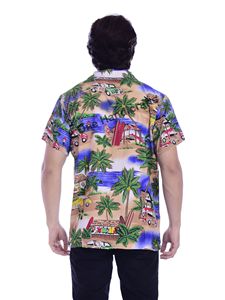 Designer Wholesale Custom designer plus size digital printed <b>mens</b> hawaiian aloha style floral print <b>beach</b> wear <b>shirts</b> - Product Image 3
