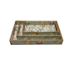 Ensemble de plateau de service de thé de planches en MDF de Style à la mode avec émail imprimé personnalisé thé petit déjeuner ustensiles de cuisine maison hôtel accessoires - Product Image 1