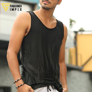 Débardeur sans manches pour homme, débardeur côtelé, moulant, pour le fitness - Product Image 3