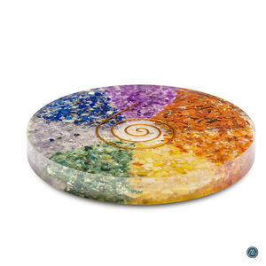 Precio al por mayor Chips de piedra natural Posavasos de orgón Posavasos de orgonita de la mejor calidad para regalo Decoración del hogar - Product Image 3
