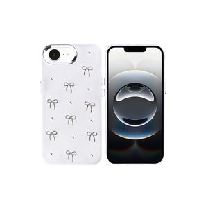 Coque antichoc pour iPhone 7 Plus, étui en silicone transparent à paillettes, design nœud, coque arrière de protection de luxe - Product Image 1