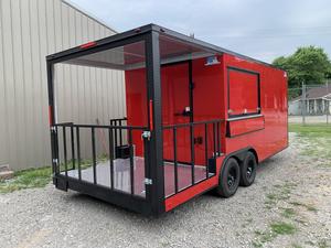 Camion de restauration mobile entièrement équipé, remorque de traiteur extérieure en fibre de verre pour bière, glaces, café, bonbons, avec 2 ans de garantie - Product Image 3