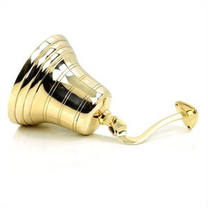 Dernier arrivage Premium Top Tendance Finition plaquée or Taille personnalisée Cadeaux Cloche en métal pour accrocher et décorer - Product Image 5