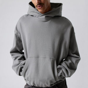 Sweat-shirts à capuche surdimensionnés pour hommes de haute qualité, impression personnalisée, sweat-shirts unisexes, logo personnalisé, sweat-shirts à capuche surdimensionnés unis pour hommes - Product Image 2