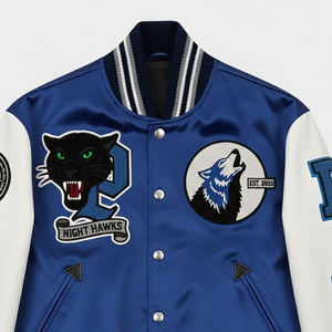 Chaqueta Universitaria de Béisbol para Hombre de Alta Calidad, Fabricada por OEM, Chaqueta Universitaria Personalizada con Bordado Chenille - Product Image 5