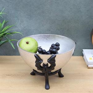 Elegante Tazón de Latón Plateado con Diseño de Caballito de Mar, Adorno Decorativo Único, Ideal para Decoración del Hogar y Exhibiciones Navideñas, Venta al por Mayor desde India - Product Image 6