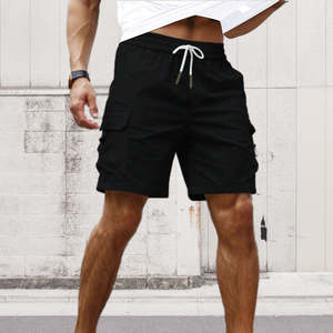 Pantalones cortos deportivos informales para hombre, pantalones cortos transpirables de secado rápido para correr, para entrenamiento, gimnasio, entrenamiento y uso de ropa deportiva - Product Image 3