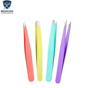 Pinzas para Cejas de Calidad Profesional, Acero Inoxidable, Puntas Puntiagudas, Inclinadas, Planas y Anguladas, Instrumentos de Belleza de Precisión - Product Image 1