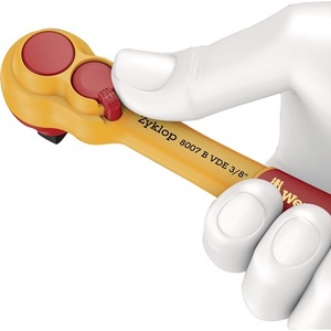 Wera Werkzeuge GmbH 8007 B Reversible <b>Ratchet</b> 1/2 <b>Socket</b> Drive 3/8"-80 Teeth VDE Insulated Lever-Operated Auto Repair Tool - Product Image 4