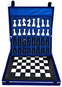 Marble Storage <b>Box</b> Chess Set | Handcrafted Black White Chess Board <b>Game</b> | Animal Angel Design | Classic Strategy <b>Game</b> for Adults - Product Image 3