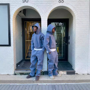 Sudadera con Capucha Corta y Gruesa con Logotipo Personalizado para Hombre, Sudadera Holgada sin Cordones - Product Image 4