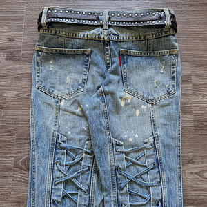 جينز رجالي ممزق بتصميم عتيق عالي الجودة مخصص للملابس الكاجوال - Product Image 3