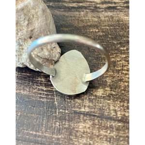 Anillo Boho Hecho a Mano con Garra de Oso, Plata de Ley 925 Fabricada en Navajo, Turquesa con Corte Princesa y Diamantes con Engaste Invisible, Talla 6, para Uso Diario - Product Image 6