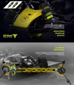 RLAARLO X12S 1/12 Buggy RC Brushless 90KM/H Haute Vitesse 4x4 Châssis Métallique Voiture Tout-Terrain Télécommandée 3S RTR Voiture de Loisir - Product Image 6