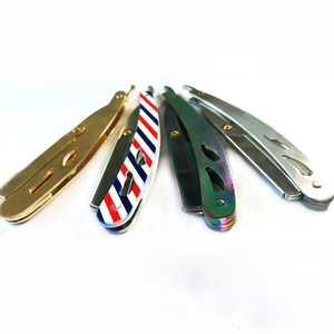 Couteaux de rasoir utilitaires pliants en vrac robustes ensemble de coupeurs de boîte à outils multiples avec 5 lames de rechange coupe-papier - Product Image 1