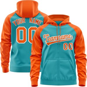 Sweat-shirts à capuche entièrement zippés en molleton 100 % coton, personnalisés OEM, avec broderie du nom de l'équipe, anti-rétrécissement, respirants, en tissu tricoté imprimé - Product Image 1