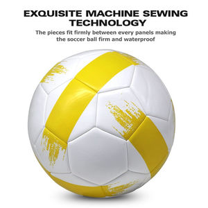ลูกบอลฝึกซ้อมฟุตบอลหนัง PU ทนทานขนาด5สำหรับกีฬากลางแจ้งลูกบอลซ้อมเกมมืออาชีพ - Product Image 3