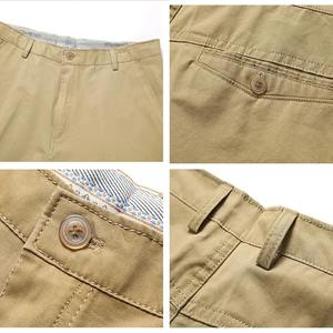 Pantalones cortos clásicos de algodón hasta la rodilla pantalones cortos cómodos pantalones cortos de playa al aire libre negro caqui - Product Image 2