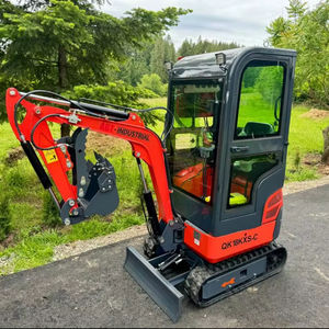 LIVRAISON GRATUITE AGT QK18 MINI-EXCAVATEUR 16 CV Lame de Remblai 39 pouces Godet 16 pouces avec Dents Pouce Hydraulique 10 pouces Approuvé EPA CE - Product Image 1