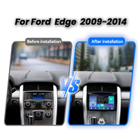 Reproductor de DVD con Pantalla de Radio de 9 Pulgadas para Ford Edge 2009-2014, Marco para Tablero con Botones de Múltiples Funciones para Evitar Toques Accidentales