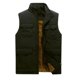 Veste matelassée en laine imperméable coupe-vent respirante sans manches pour homme, fabriquée sur mesure par le fabricant direct, pour une utilisation en extérieur - Product Image 1