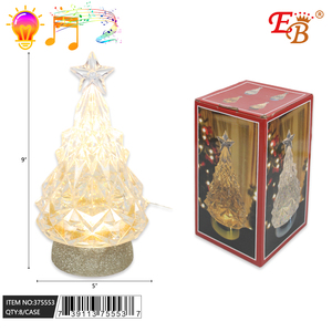 Lujo 5 \ "X 9 \" Árbol de Navidad de cristal Tamaño personalizable 8PCS/CS Base de pie de hierro ecológica para decoraciones al aire libre - Product Image 1