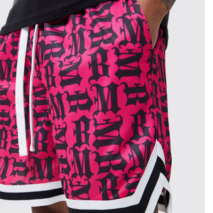 กางเกงขาสั้นบาสเก็ตบอลสำหรับผู้ชายสไตล์ไฮสตรีทเอวยางยืดระบายอากาศได้ดีออกแบบโลโก้ได้ตามต้องการ - Product Image 3