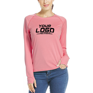 Wholesale 100% Polyester Quick Dry Women UPF 50+ <b>Hoodie</b> Shirt Long Sleeve Fishing Hiking Outdoor Shirt Ladies Fishing Pullover - Product Image 3