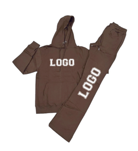 Sweat à capuche en molleton de coton et pantalon de survêtement Ensemble de jogging ample Baggy Survêtement avec lavage à l'acide pour les États-Unis - Product Image 2