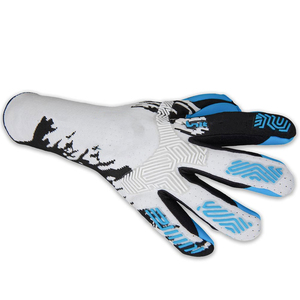 Gants de gardien de but de football personnalisables, cuir respirant, tissu tricoté avec impression par sublimation pour l'entraînement en extérieur - Product Image 4