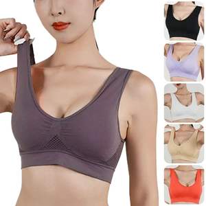 Débardeur sans couture grande taille pour femme, respirant, pour yoga et fitness, avec coussinets de poitrine et sans armatures, maintien simple et élevé - Product Image 4