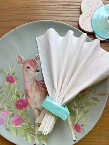 Anneaux de serviette en laiton tendance finition or Antique qualité supérieure pour la maison et la décoration de salle à manger de table de mariage - Product Image 2